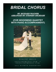 Bridal Chorus (for Woodwind Quartet - Piano Accompaniment) P.O.D. cover Thumbnail